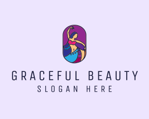 Belly Dancer Dancing logo