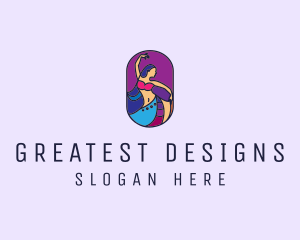 Belly Dancer Dancing logo design