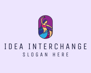 Belly Dancer Dancing logo design