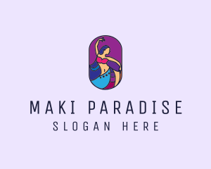 Belly Dancer Dancing logo design