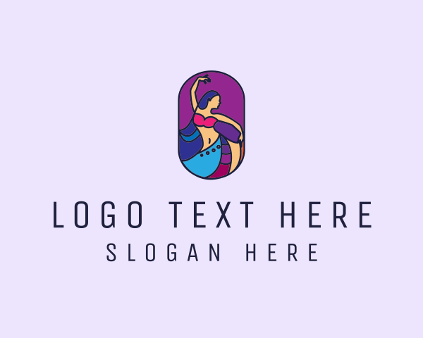 Belly Dancer logo example 4