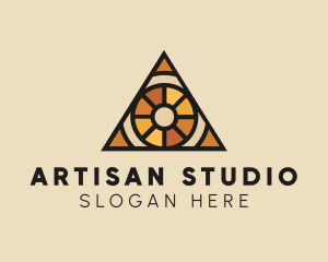 Stained Glass Eye logo design