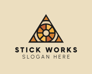 Stained Glass Eye logo design