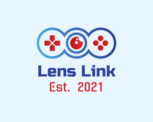 Gaming  Controller Lens  logo design