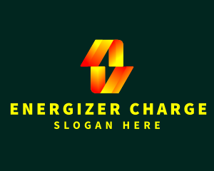 Gradient Electric Power  Bolt logo design