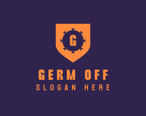 Virus Shield Protection logo design