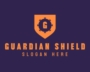 Virus Shield Protection logo design