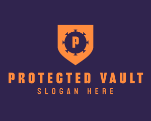 Virus Shield Protection logo design