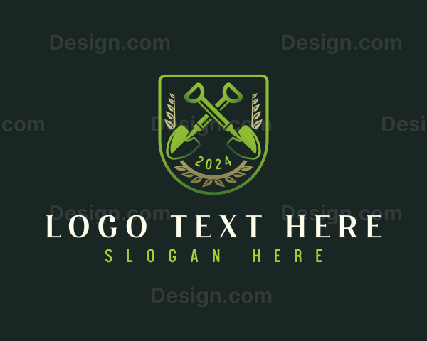 Shovel Landscaping Horticulture Logo