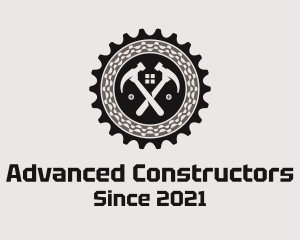 Home Renovation Hammer Gear logo design