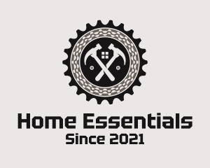 Home Renovation Hammer Gear logo design