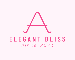Pink Fashion Letter A logo