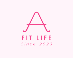 Pink Fashion Letter A logo
