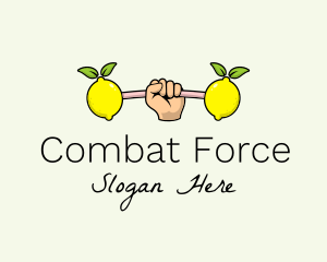 Fitness Lemon Dumbbell logo