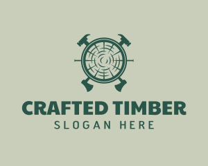 Timber Carpenter Handyman Tool logo design