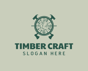 Timber Carpenter Handyman Tool logo design