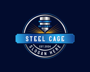 Machine Laser Metalwork logo design