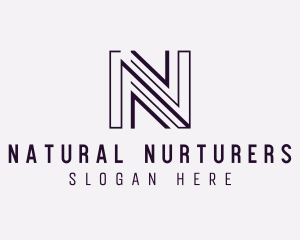 Startup Business Letter N  logo design