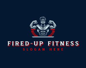 Strong Fitness Man logo