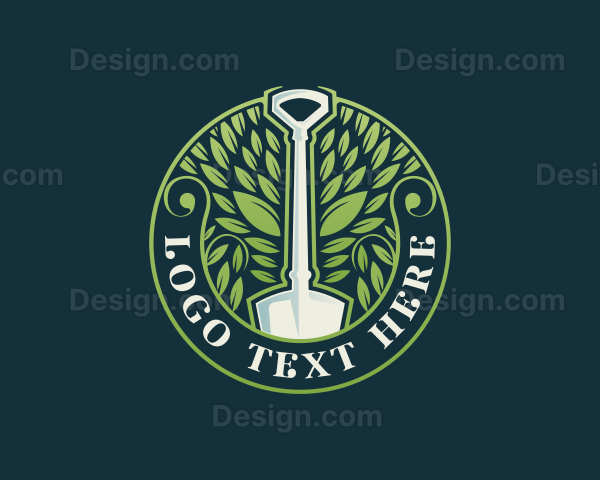 Shovel Leaf Tree Logo