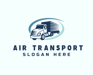 Truck Delivery Logistics logo design