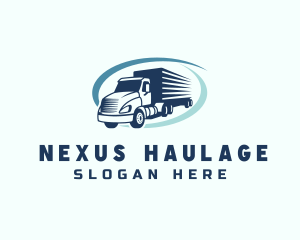 Truck Delivery Logistics logo design