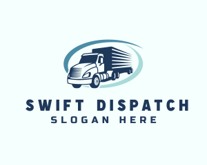 Truck Delivery Logistics logo design