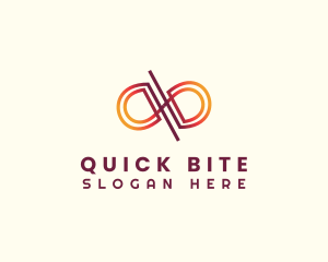 Motion Loop Letter QB logo design