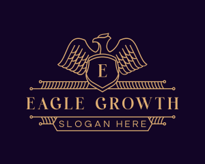 Royal Eagle Monoline logo design