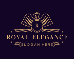 Royal Eagle Monoline logo design