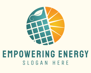 Natural Solar Panel logo design