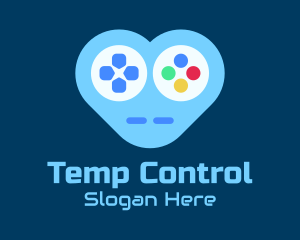 Heart Game Controller  logo design