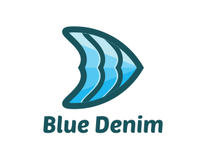 Blue Fish Fin logo design