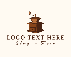 Antique Coffee Grinder Logo