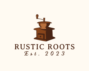 Antique Coffee Grinder logo design