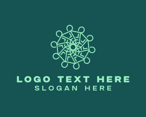 Ornamental Flower Circle Logo