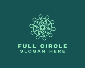 Ornamental Flower Circle logo design