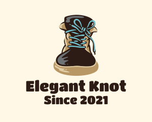 Shoelace Knot Boots logo design