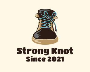 Shoelace Knot Boots logo design