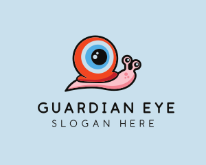 Snail Eyeball Shell logo design