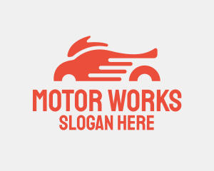 Fast Orange Motorcycle logo