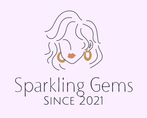 Woman Hoop Earrings  logo
