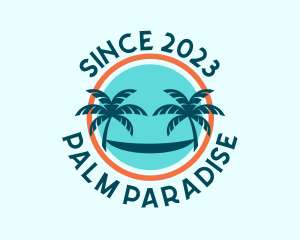 Palm Trees Hammock logo design