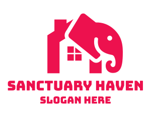 Elephant House Sanctuary logo design