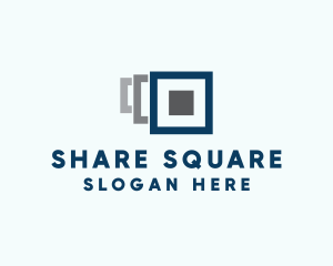 Digital Square Layers logo design