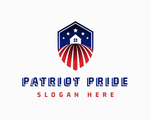 Stars and Stripes House Shield logo