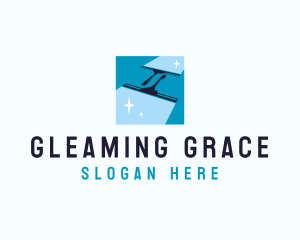 Sparkling Squeegee Cleaning  logo design