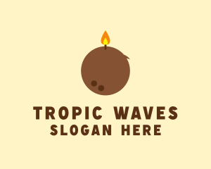 Tropical Coconut Candle  logo