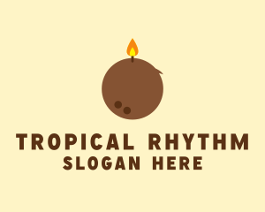 Tropical Coconut Candle  logo