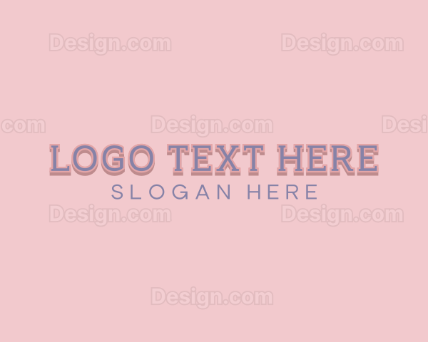 Fun Quirky Wordmark Logo